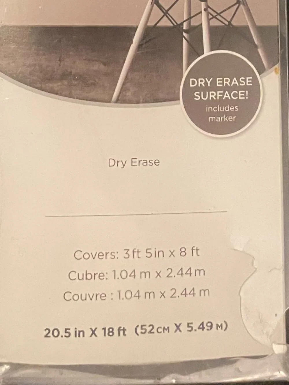 Wall POPS! Dry-Erase Peel and Stick NuWallpaper™, 20